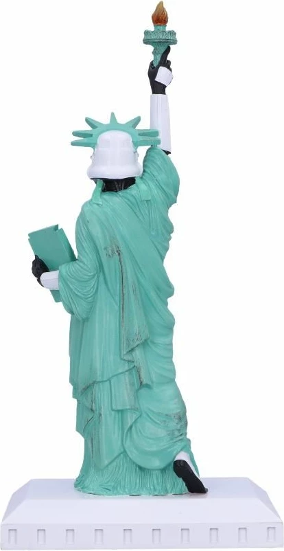 Figurinë NEMESIS NOW Stormtrooper What a Liberty, resin, e pikturuar me dorë, jeshile