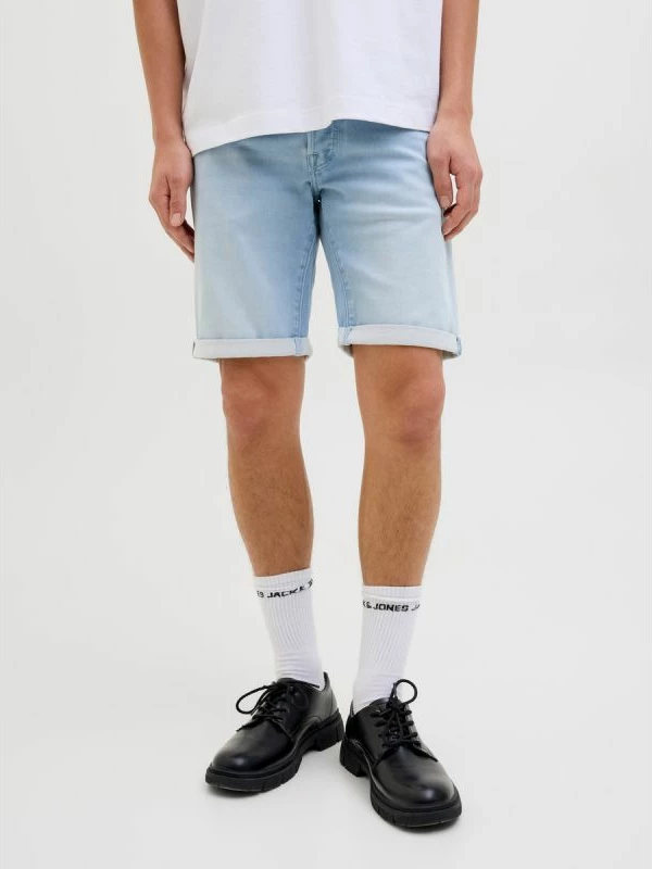 Shorce për meshkuj Jack&Jones JJIRICK JJICON IK SHORTS GE 118 SN 12269609, denim të kaltër [Madhësia: M]