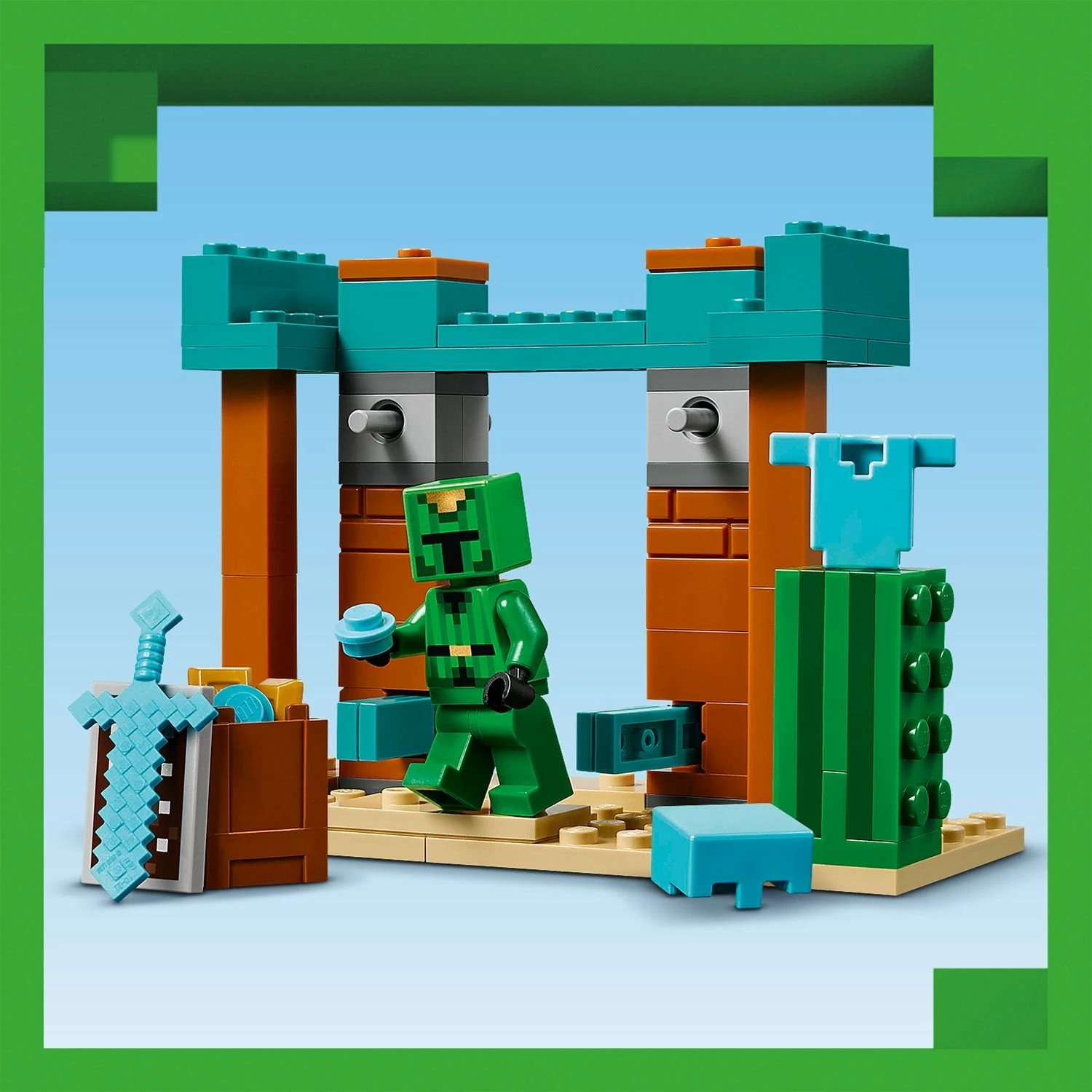 Set LEGO Minecraft 21267 Desert Illager Patrol, 105 copë