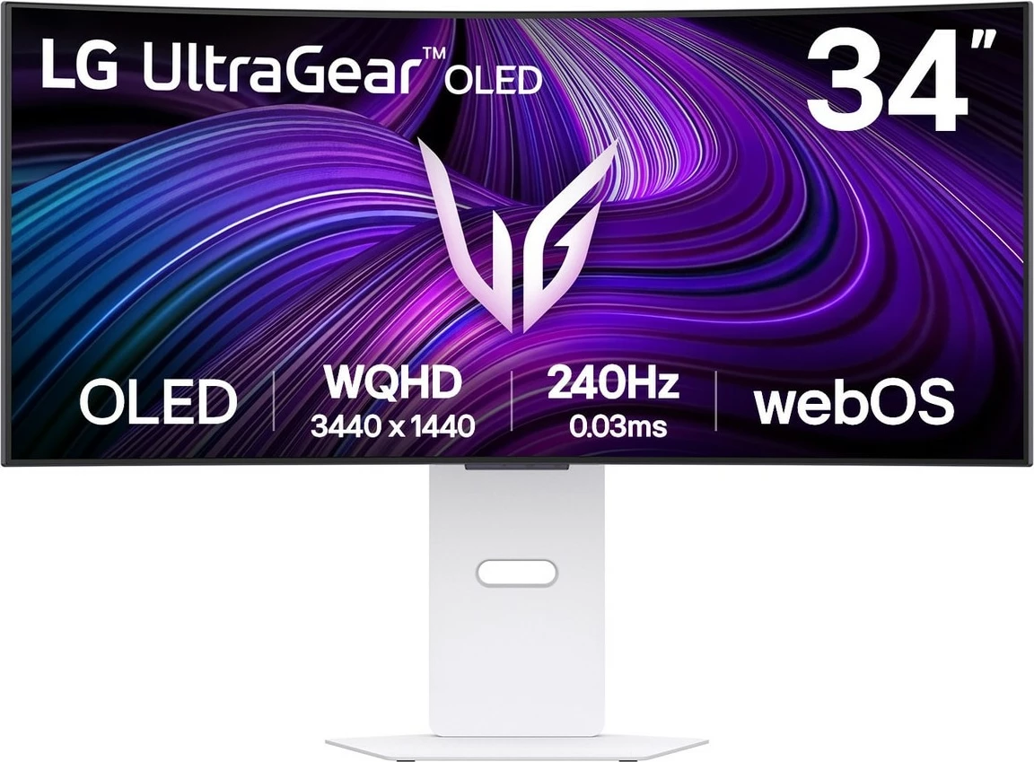 Monitor LG UltraGear 34GX90SA-W, OLED, 34 inç, 3440x1440, 240Hz, webOS