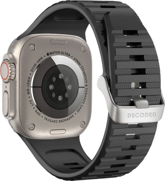 Rrip silikoni për Apple Watch Decoded Ultra Traction, i zi, 49/45/44/42 mm