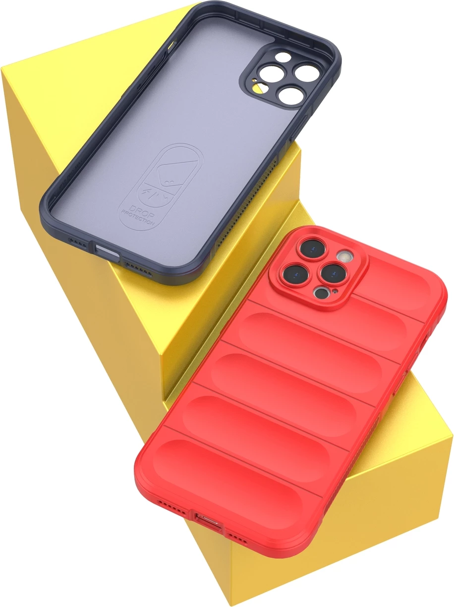 Mbështjellës Hurtel Magic Shield Case për iPhone 12 Pro Max, fleksibil, i blinduar, Kaltër e errët