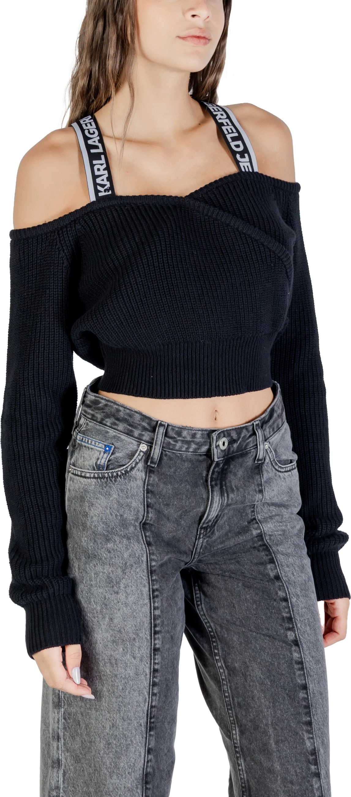 Xhemper për femra Karl Lagerfeld Jeans A3W18009, i zi [Madhësia: M]
