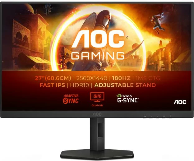 Monitor gaming AOC Q27G4XF 27\" QHD 180Hz IPS HDR10, i zi