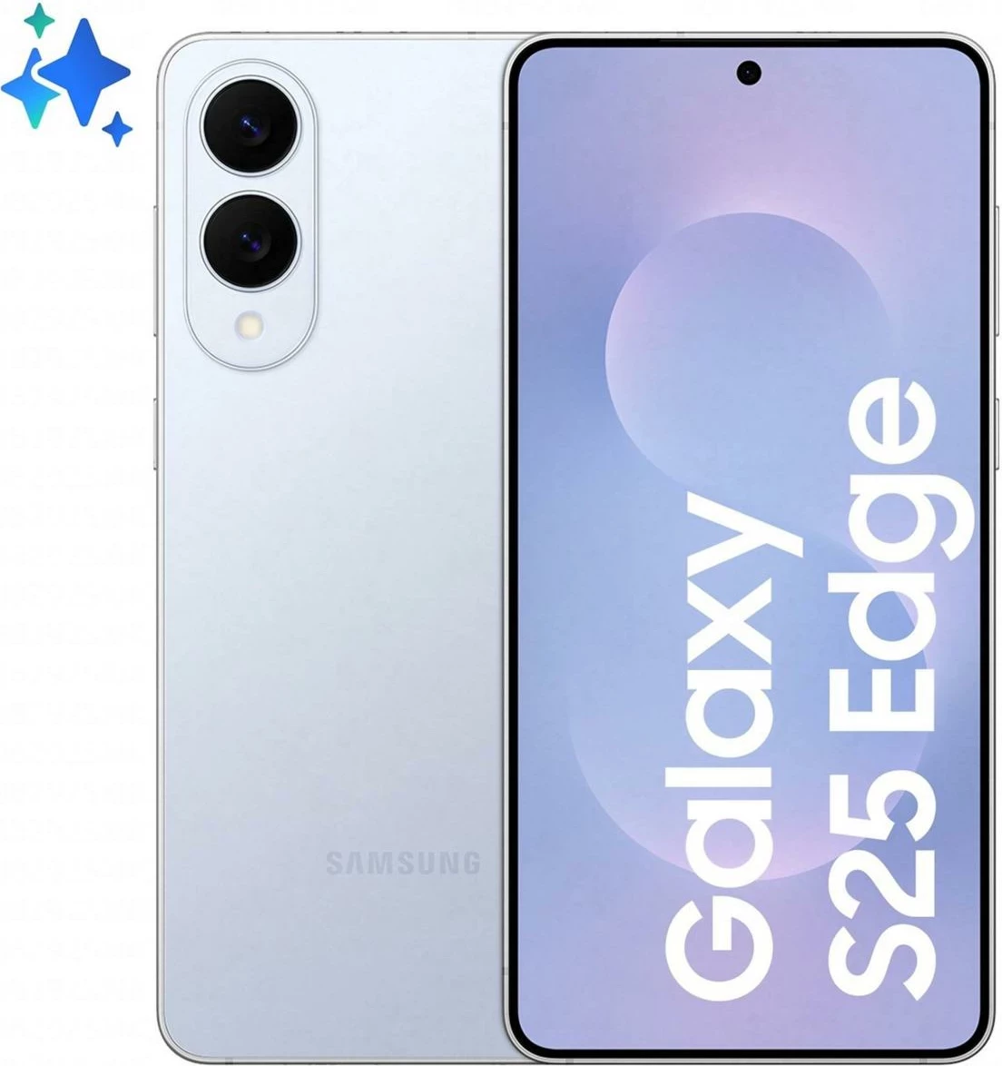 Celular Samsung Galaxy S25 Edge SM-S937, 12GB/256GB, 6.7 inç, 5G, Titanium Iceblue