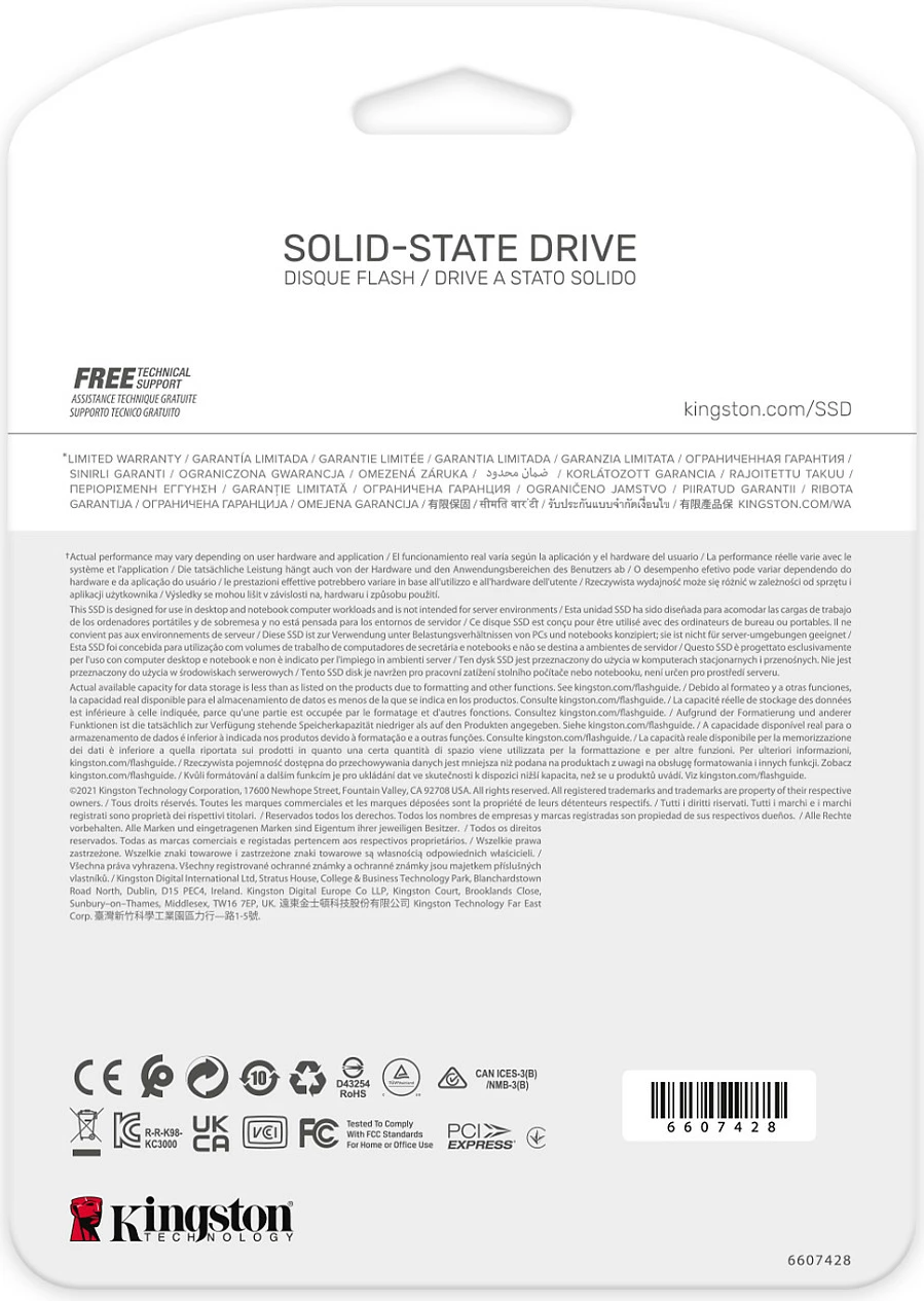 SSD Kingston KC3000, 2.05 TB, M.2, 7000 MB/s