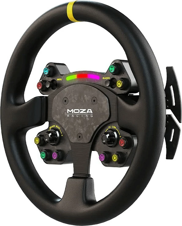 Timon gaming Moza Racing RS25 / RS V2, LED, 10 butona, Wired & Wireless, i zi