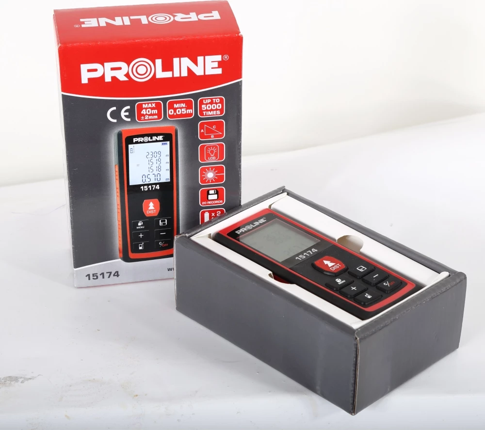 Matës lazer PROLINE 15174 40 m kuqe/zi
