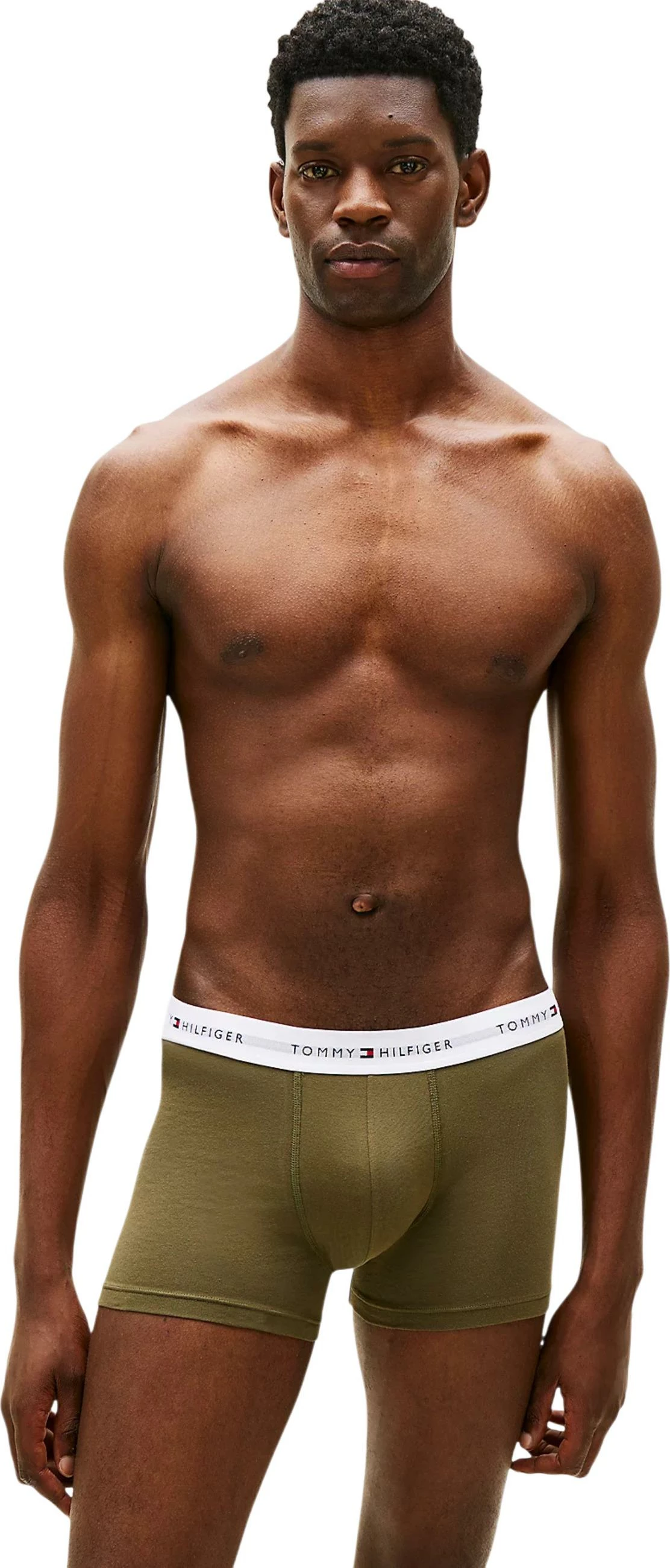 Set të brendshme për meshkuj Tommy Hilfiger 3P Trunk UM0UM03889, jeshile e errët [Madhësia: S]