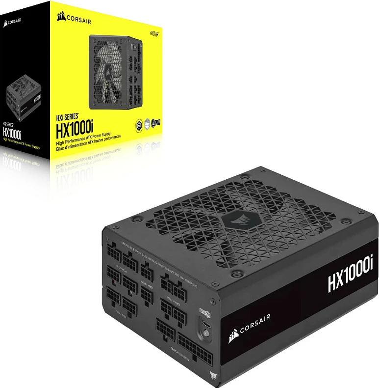 Furnizues rryme Corsair HXi HX1000i, 1000W, ATX 3.0, Fully-Modular, 80 PLUS Platinum, i zi