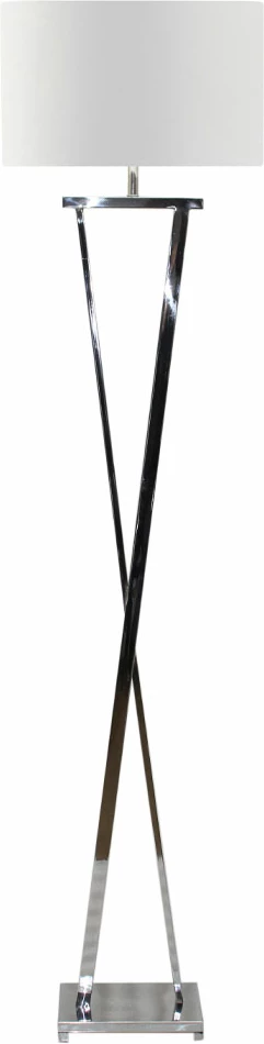 Llambë dyshemeje KELSIE, çelik, argjendtë-bardhë, 41x25x170 cm