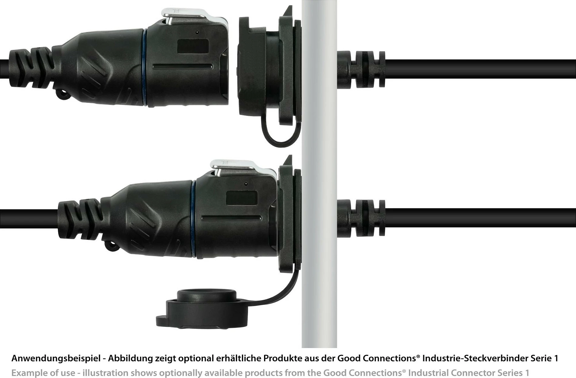 Kabllo USB-C GoodConnections 0.5 m, USB 3.2 Gen 2, 10 Gbit/s, zgjatës male-në-femër, e zezë