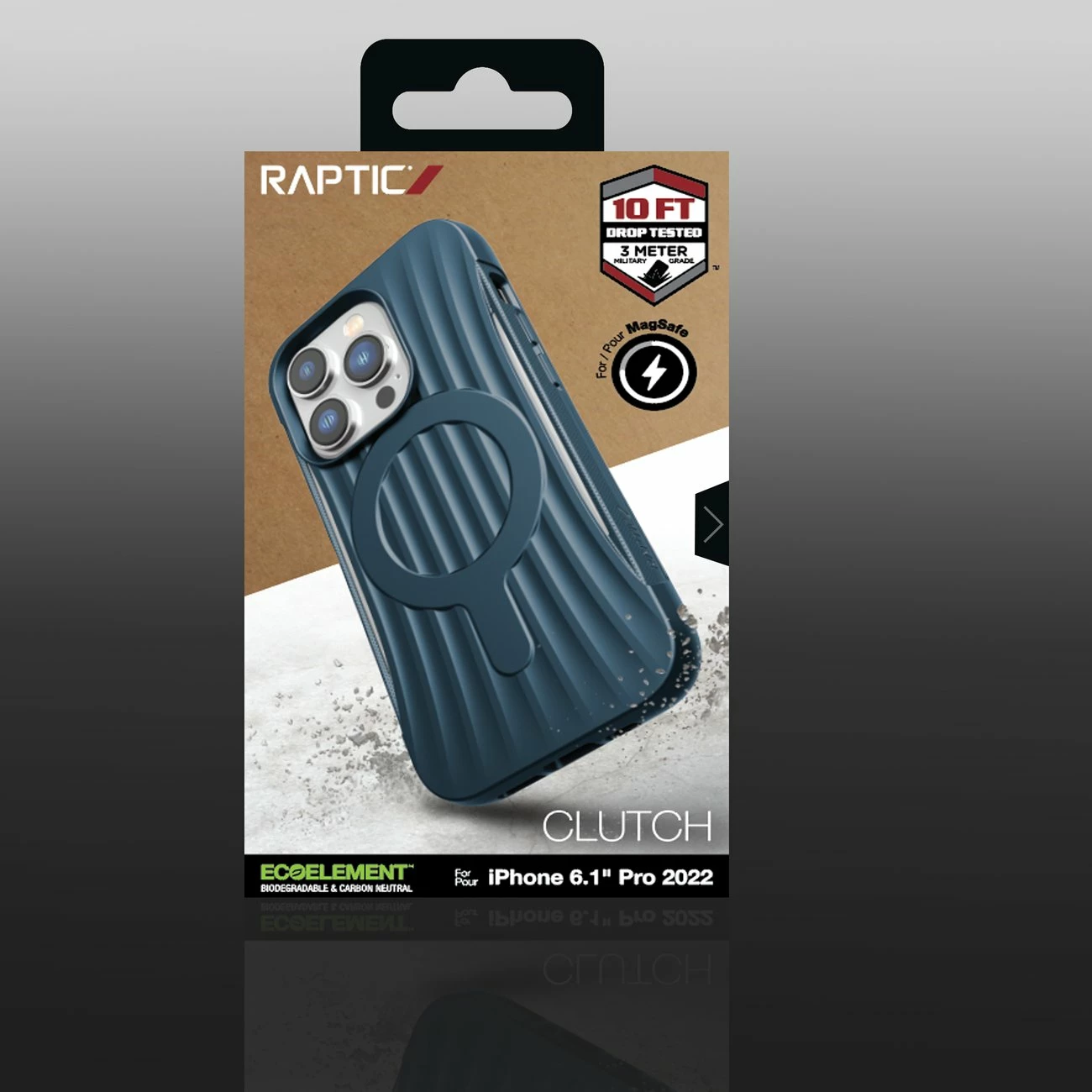Mbështjellës Raptic X-Doria Clutch Case për iPhone 14 Pro me MagSafe, Blu