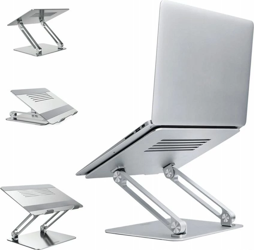 Mbajtëse laptopi Nillkin ProDesk, për 11–17\", alumini, rregullim lartësie dhe këndi, e palosshme, argjendtë