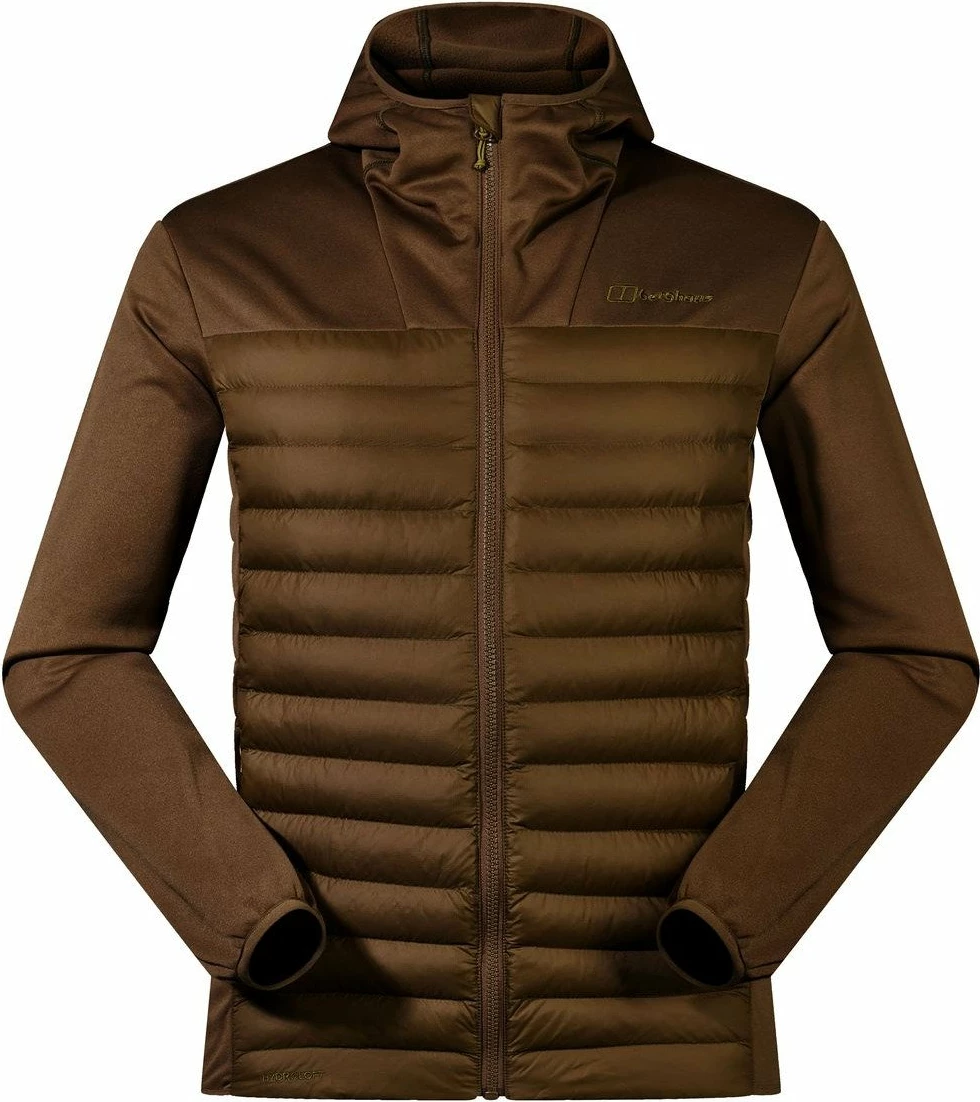 Xhaketë hibride me kapuç Berghaus Vaskye, 5 xhepa, mbyllje me zinxhir, M, kafe