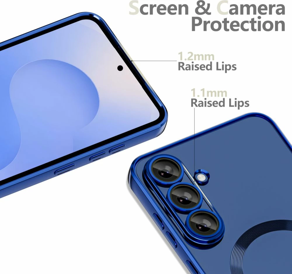 Mbështjellës Tech-Protect MagFlex për Samsung Galaxy S25 FE, kompatibil me MagSafe, blu e errët, set 1 copë