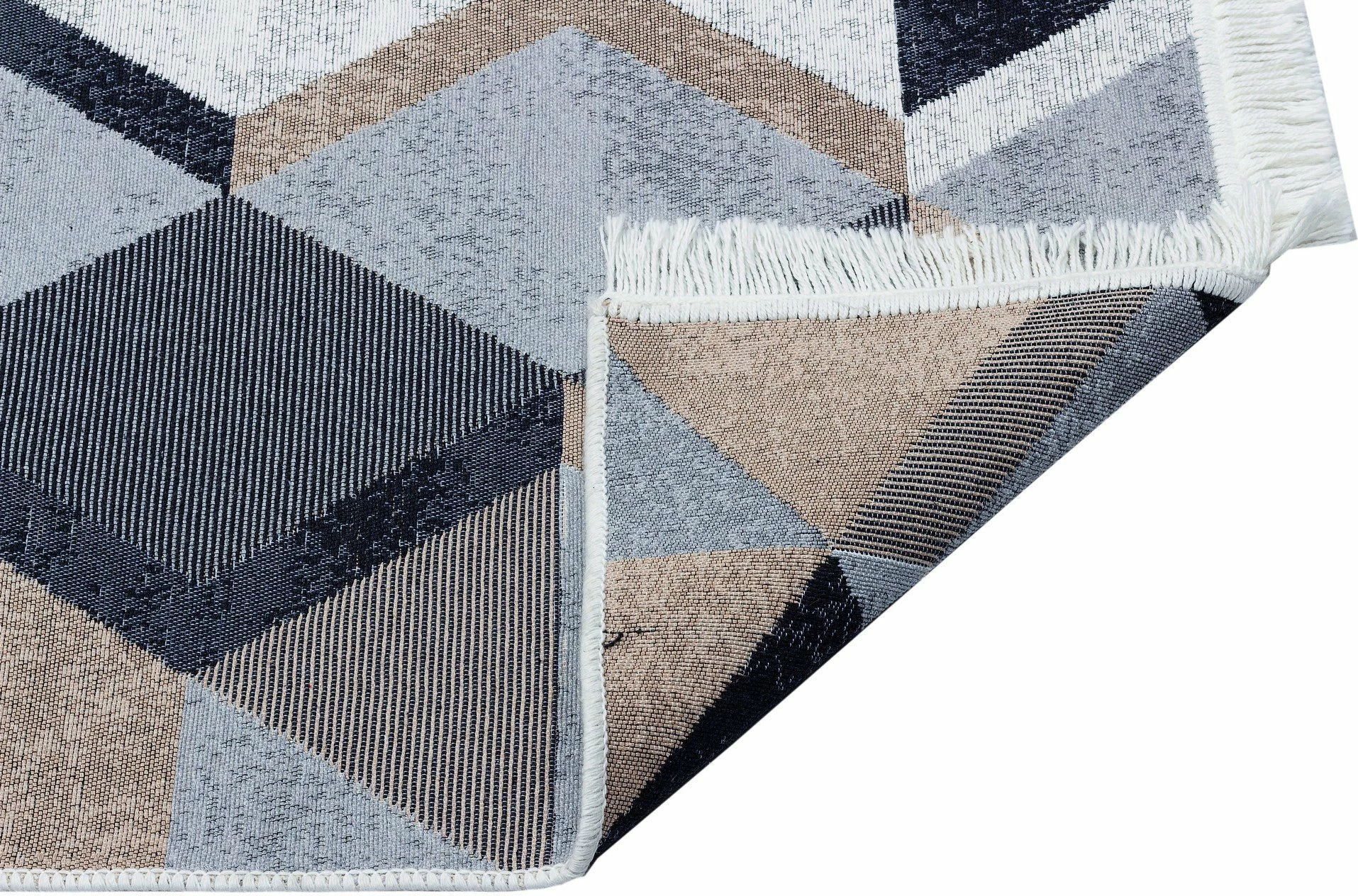 Qilim Conceptum Hypnose, 80x150cm, bezhë, e zezë, e bardhë