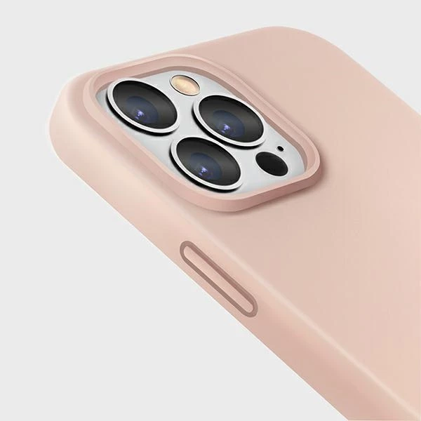 Mbështjellës UNIQ Lino për iPhone 13 / iPhone 13 Pro, rozë