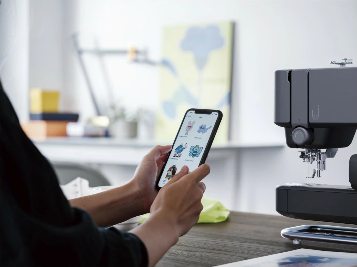 Makine qëndisje Brother PP1, elektronike, Bluetooth, gri