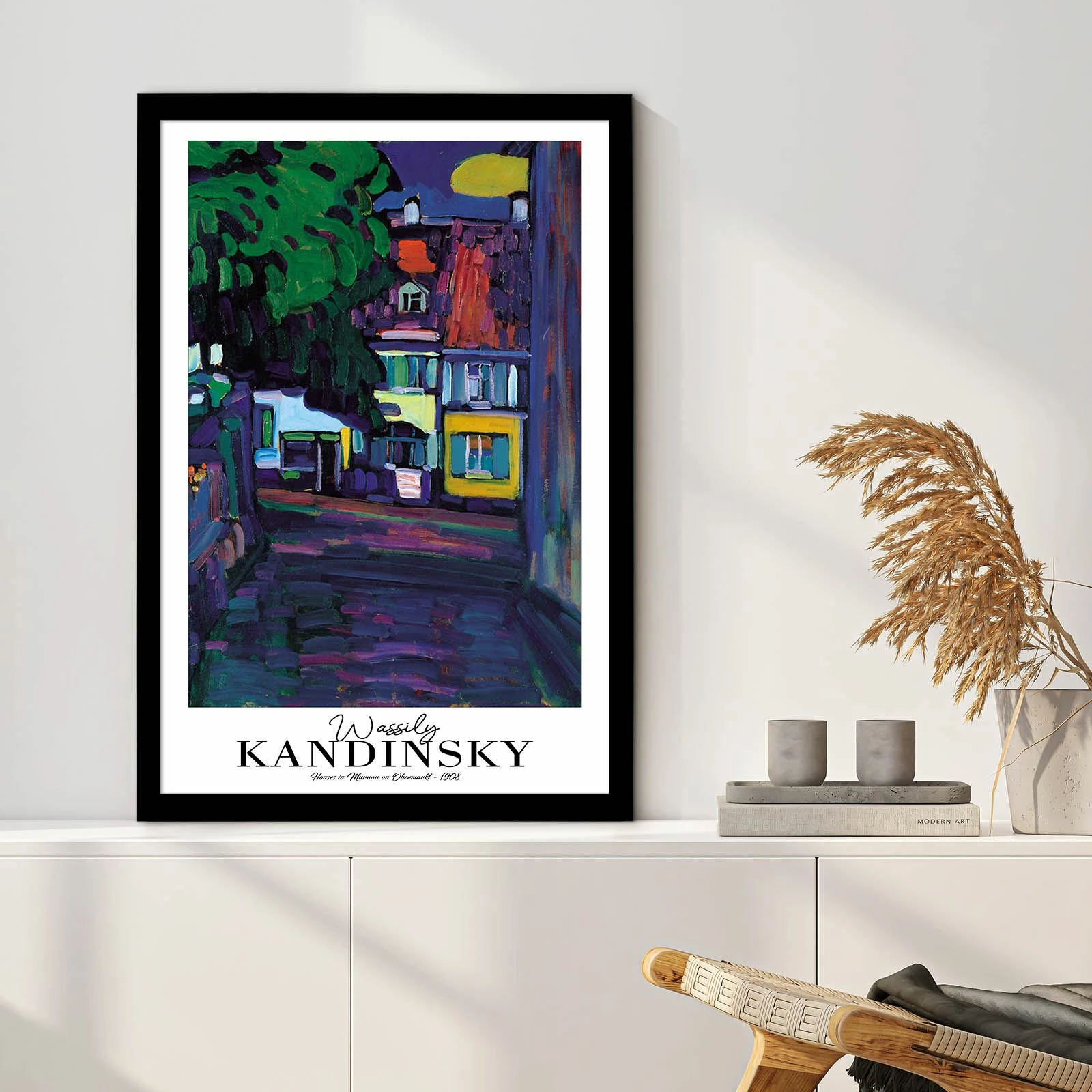 Pikturë dekorative me kornizë, Wallity, 4262SYHKANDINSKY-018, shumëngjyrëshe, 42x62cm