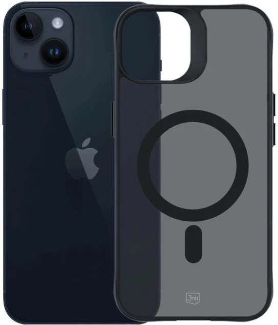 Kapak telefoni 3mk Smoke MagCase me MagSafe për iPhone 14 Plus, gjysmë-transparent