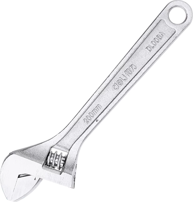 Çelës i rregullueshëm Deli Tools EDL008A, 8 inç, argjend