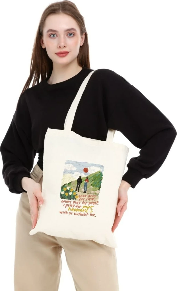 Torbë Tote Zoozie Bags, krem, 0374