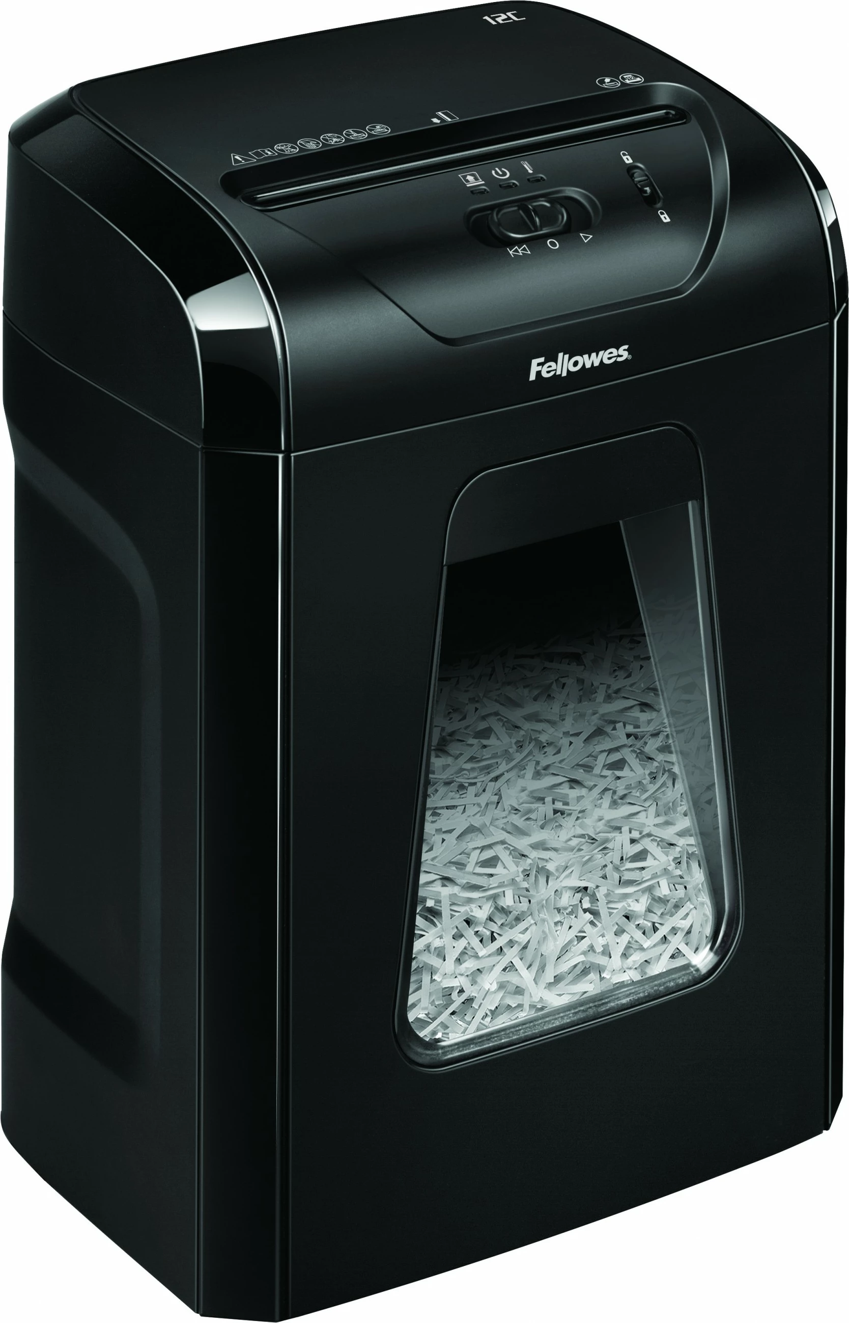 Shredder Fellowes Powershred 12C, Cross shredding, 19 L, 22.5 cm, e zezë