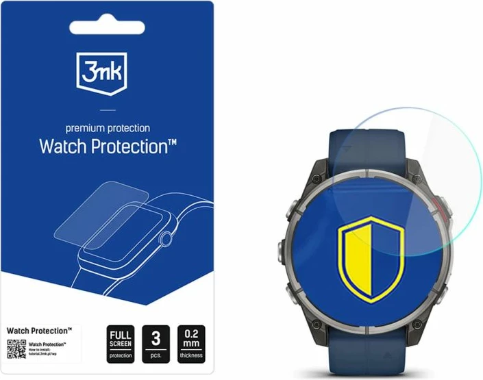 Mbrojtës ekrani për orë Garmin quatix 8 3mk Protection FlexibleGlass 51mm