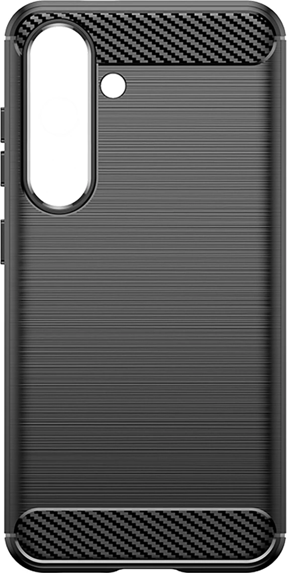 Mbështjellës Hurtel Carbon Case për iPhone 16e, silikon, i zi