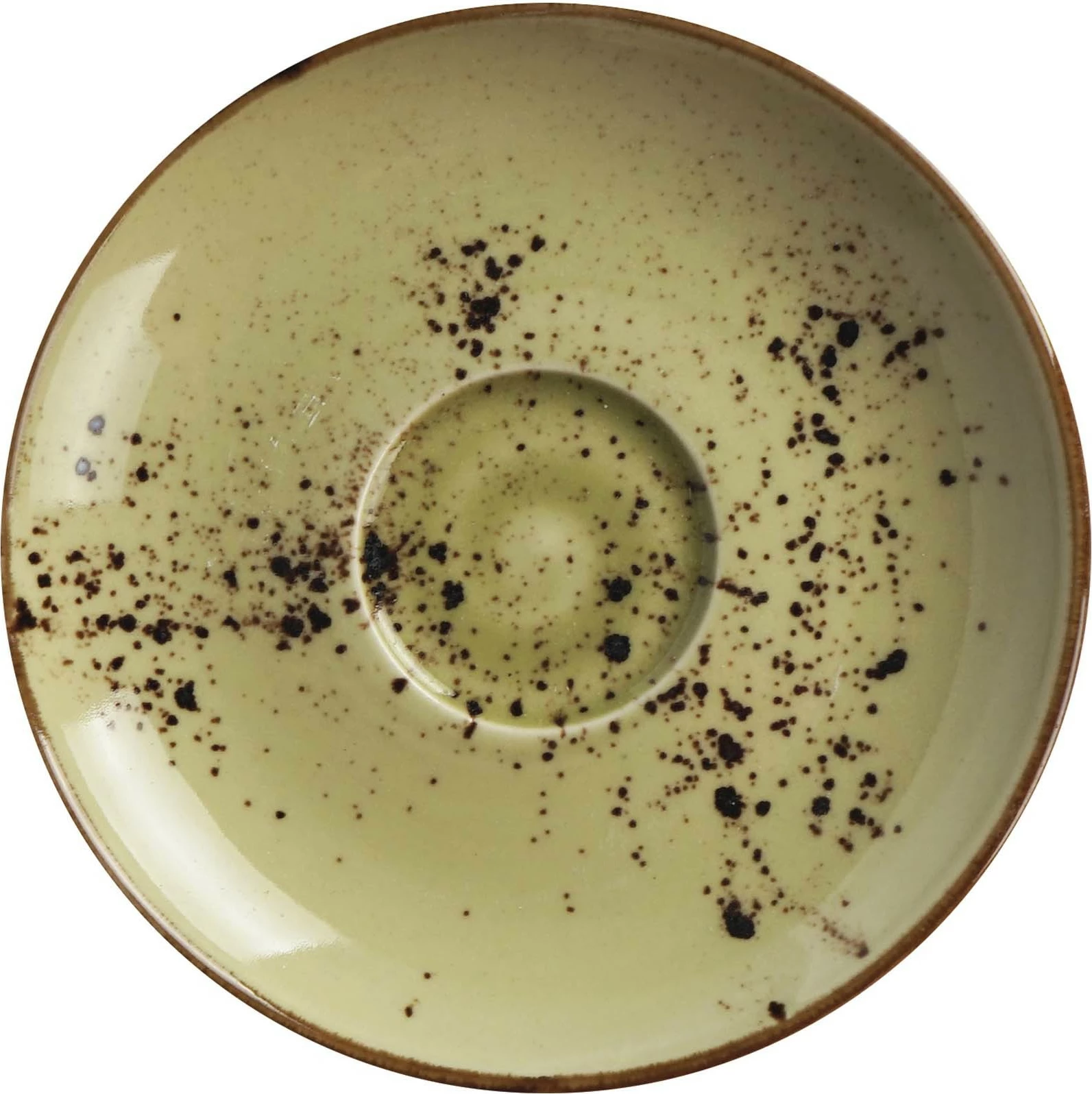 Pjatëz espresso Fine Dine Olive 115 mm, gjelbër, set 6 copë