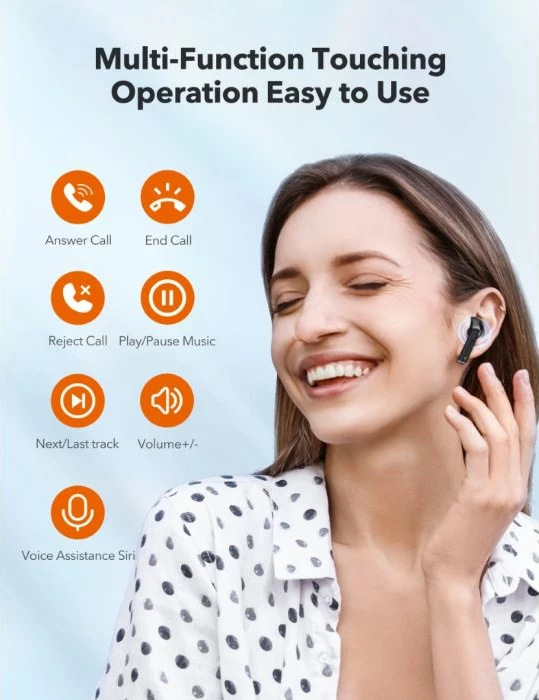 kufje wireless TaoTronics TT-BH1122, Bluetooth 5.3, driver 13mm, ENC, me kuti karikimi, të zeza