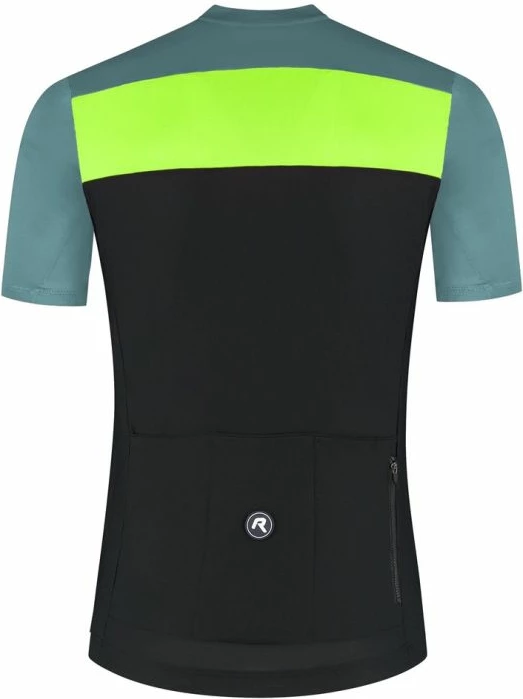 Fanellë çiklizmi për meshkuj Rogelli, zi-turkuaz-verdhë