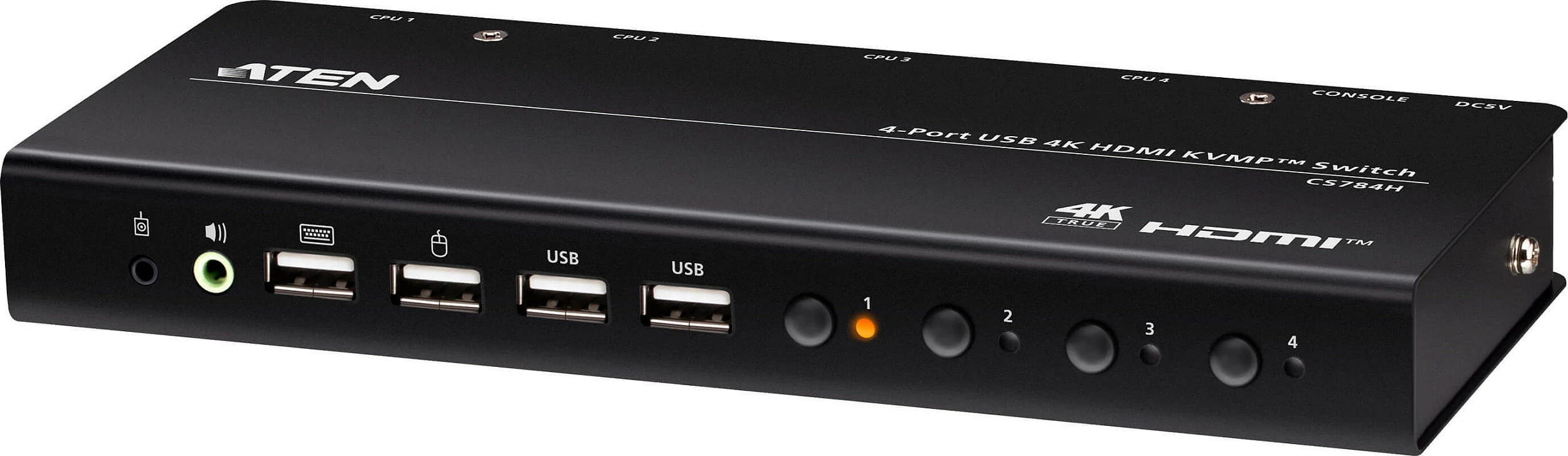 KVM Switch ATEN CS784H, 4-Port HDMI 4K, USB Hub, i zi