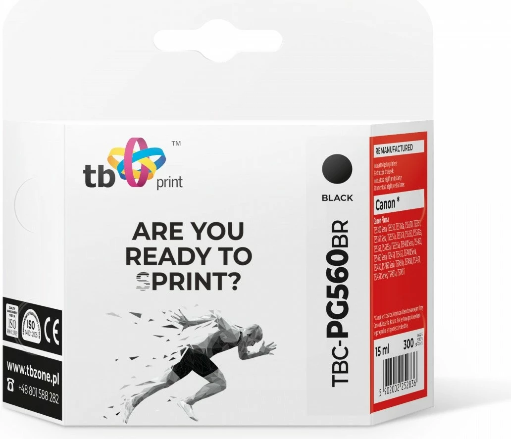 Toner TB Print TBC-PG560BR për Canon, i zi, 15 ml