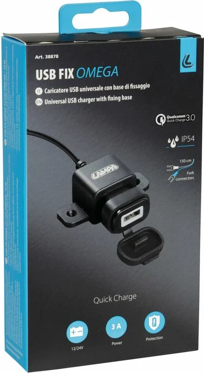 Mbushes Usb+ Fiksues Kabllo 12/24v