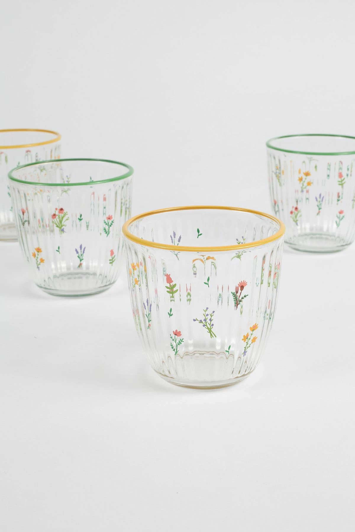 Set gotash prej qelqi (4 copë), Hermia Concept, Botanical 290