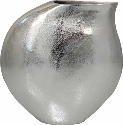 Vazo BRONTIE, alumin, ngjyrë argjendi, 30x13x29 cm