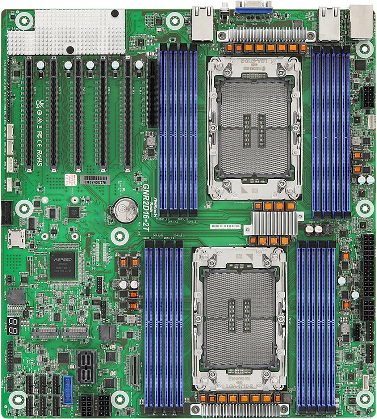 Pllakë amë ASRock GNR2D16-2T, LGA 4710, EEB, DDR5 16 slote, 2x 10GbE