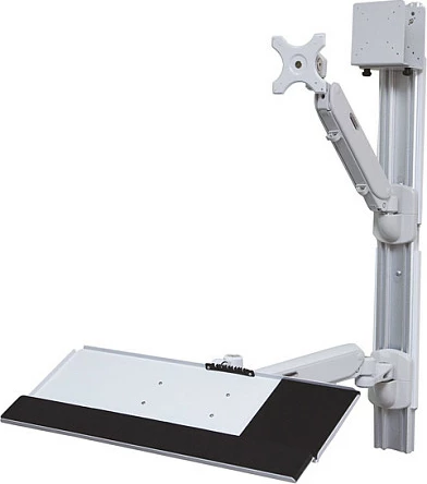 Stacion pune mural VALUE Wallmount Workstation, pneumatik, VESA 75/100, 10 kg, gri