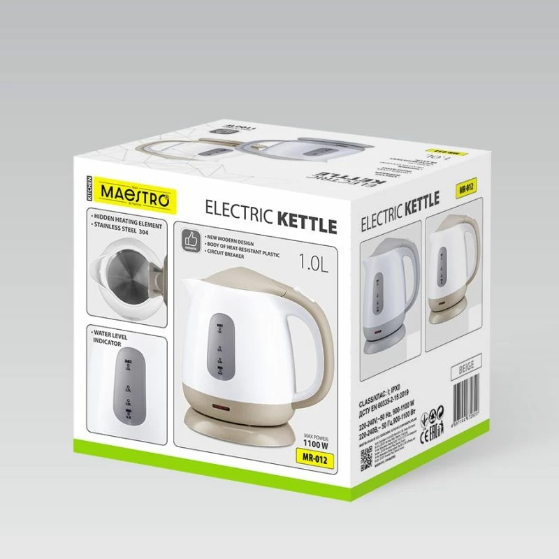 Çajnik elektrik MAESTRO MR-012, bezhë