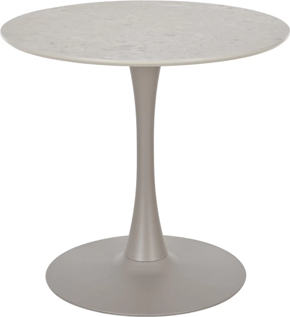 Tavolinë Caspian, ngjyrë gri me model mermeri, 80x80x75cm