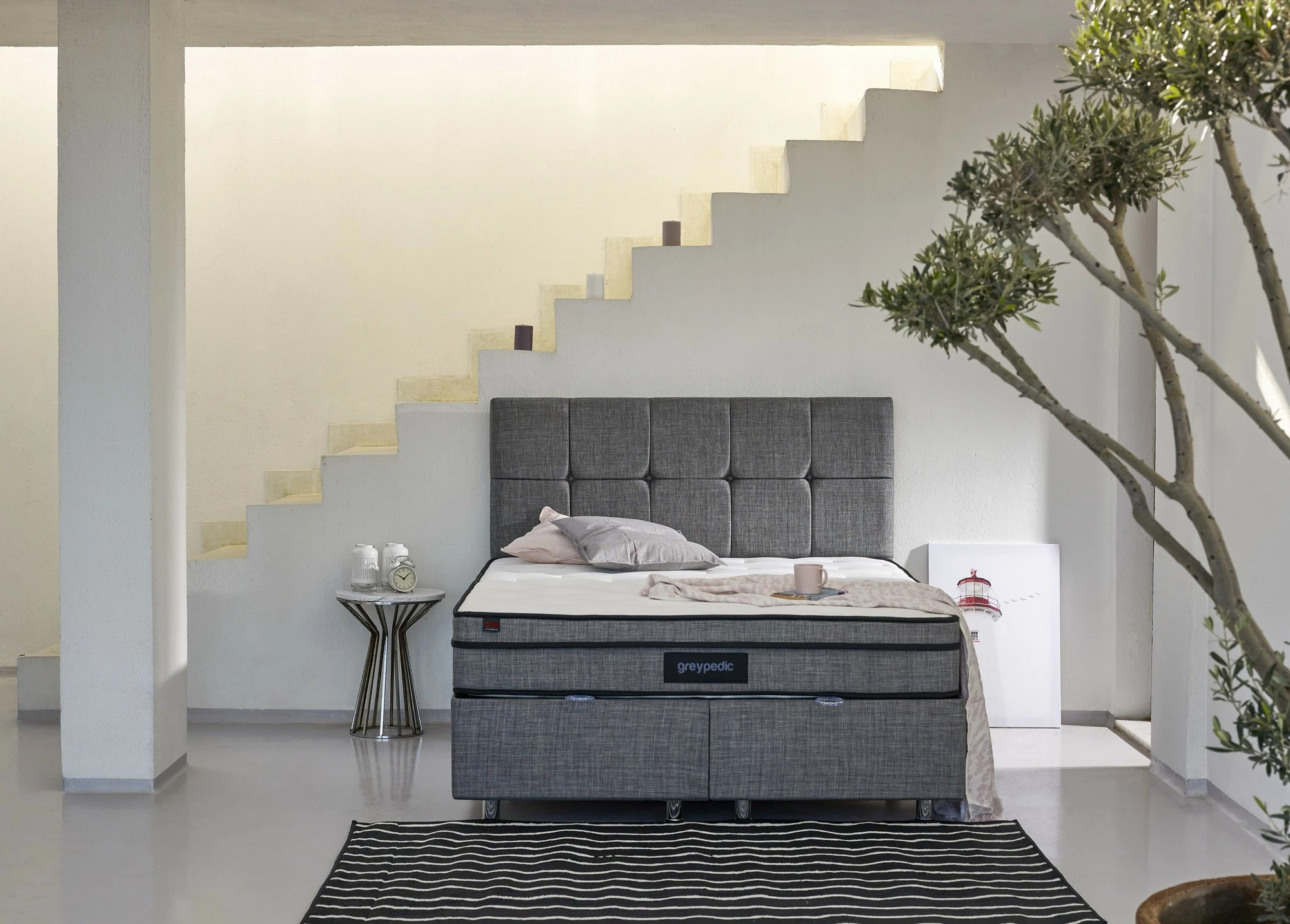 Madrac dopio Greypedic, ultra i fortë, Skye Decor, 200x200 cm