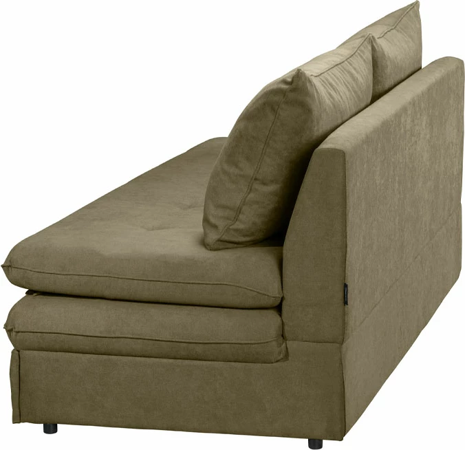 Krevati divan GIRASOLE, 3 vende, ngjyrë kaki ASTI 28, 200x87x90