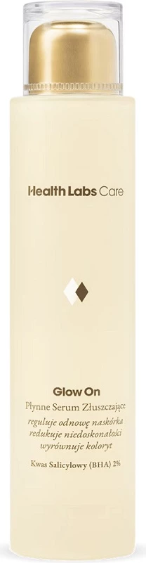 Serum eksfoliues për fytyrë HealthLabs Glow On Liquid Exfoliating Serum për femra, 100ml