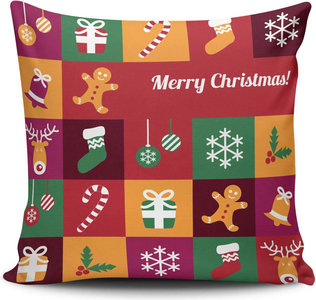 Jastëk dekorativ Aberto Design, NOELKRLNT-17, shumëngjyrësh, 43x43cm