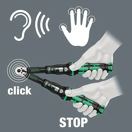Çelës momenti Wera Click-Torque C 1, 1 copë, zi/gjelbër