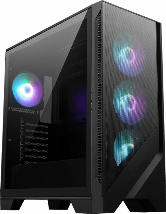 Kasë MSI MAG Forge 321R Airflow ARGB Midi Tower, ATX/mATX/Mini-ITX, USB-C, xham i temperuar, e zezë
