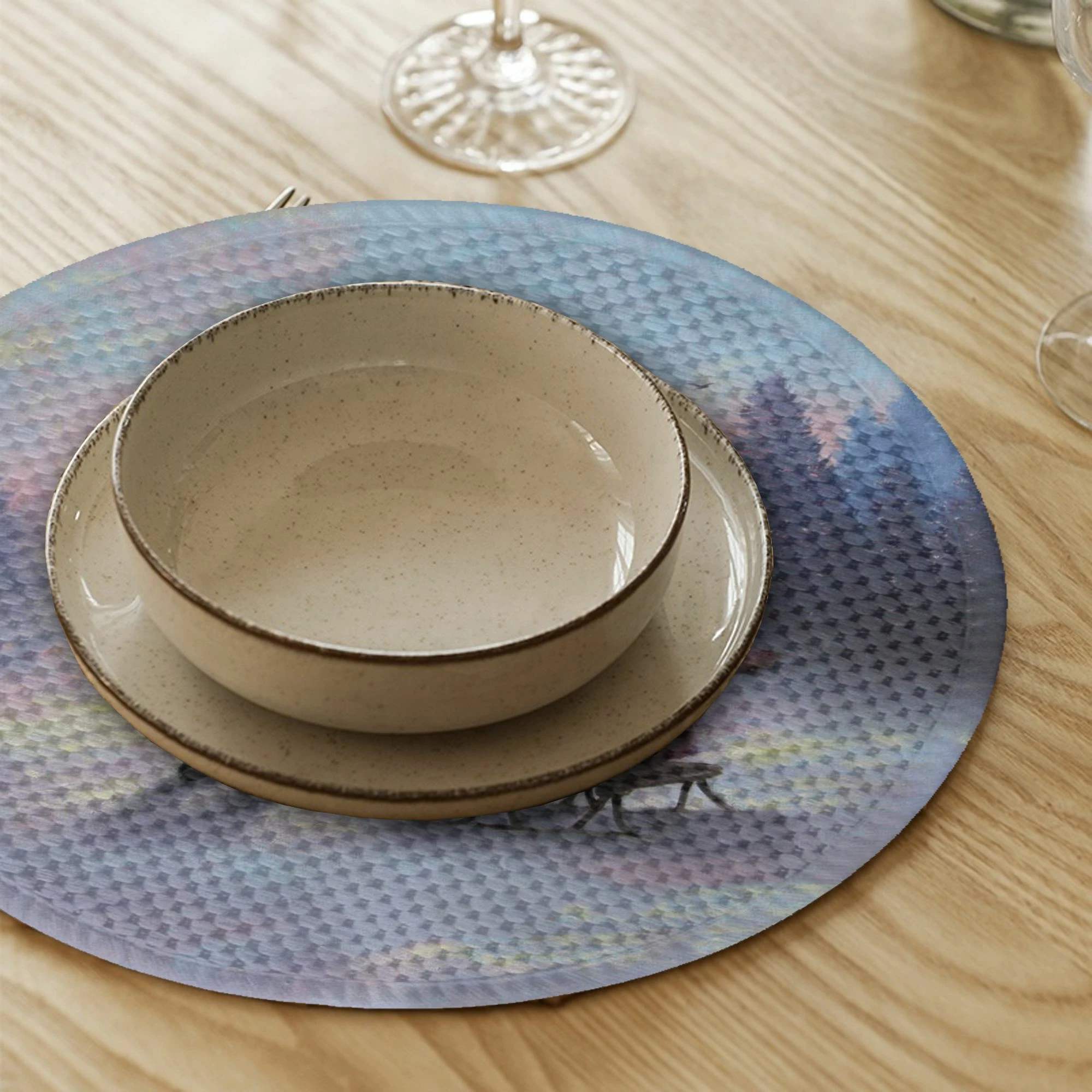 Set nënshtruesish tavoline Hermia Concept, shumëngjyrësh, 4 copë, 37cm