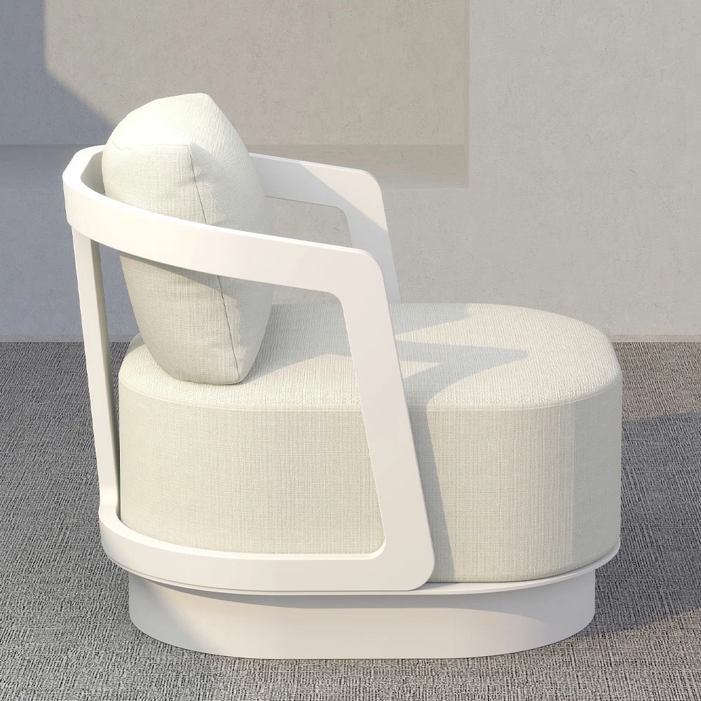 Set lounge TORRE 1+2+2, ngjyrë e bardhë e zbehtë, 198x81x66cm